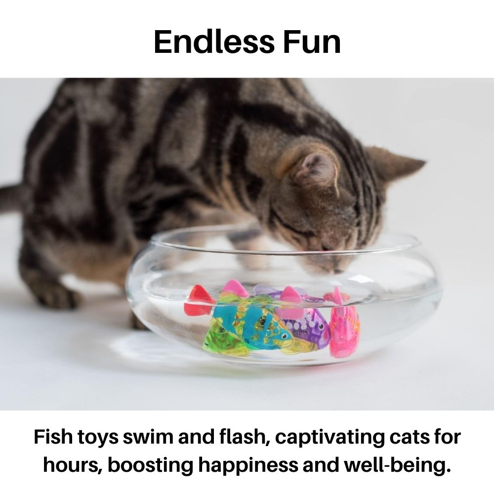 Meraldo™ FishPlay – Interactieve zwemvisjes voor katten