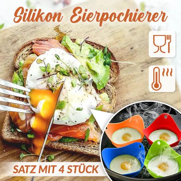 Meraldo™ EggEase – Siliconen eierpocheerders, set van 4