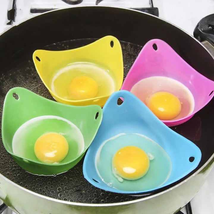 Meraldo™ EggEase – Siliconen eierpocheerders, set van 4