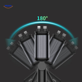 Meraldo™ ChargeStar – 4-in-1 autolader met sterrenhemel-licht