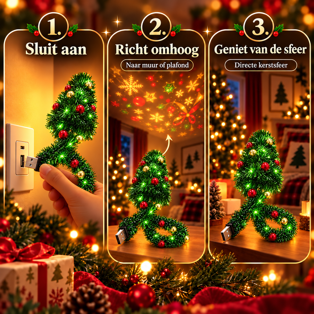 Meraldo™ StarTree – Kerstboom met sterrenprojectie