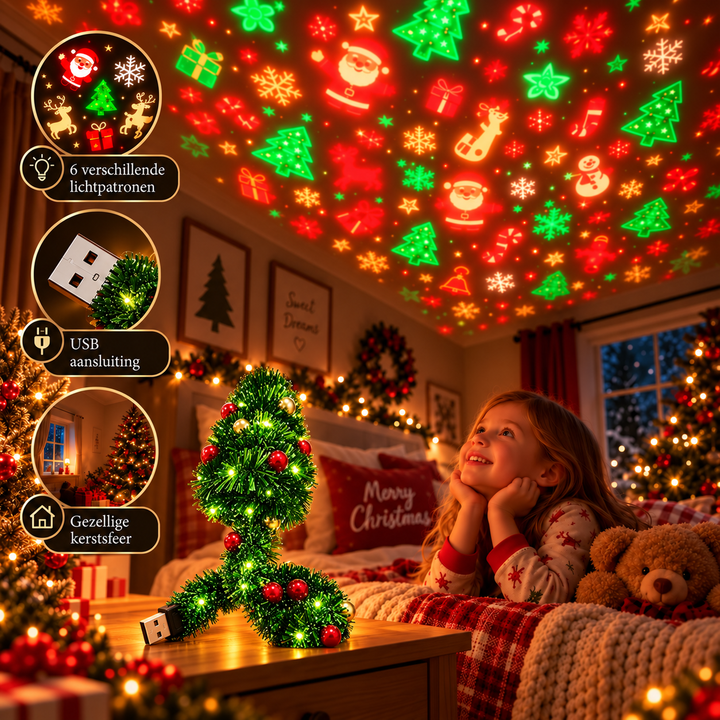 Meraldo™ StarTree – Kerstboom met sterrenprojectie