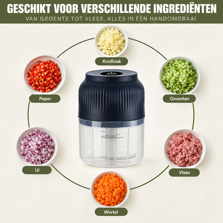 Meraldo™ QuickChop – Draadloze elektrische hakmolen