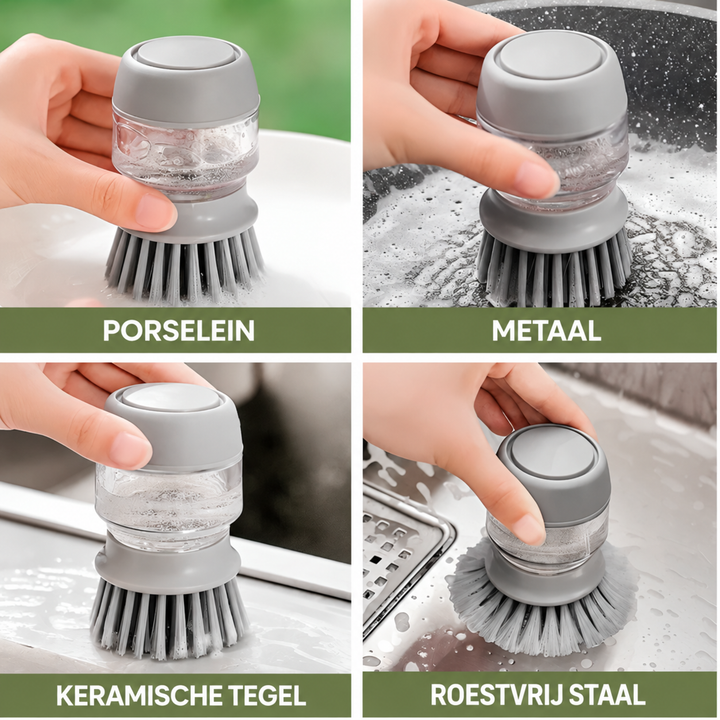 Meraldo™ SoapScrub – Afwasborstel met zeepdispenser