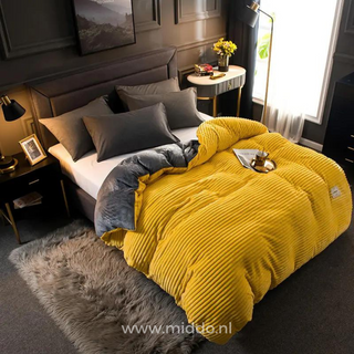 Fluwelen Fleece Dekbedovertrek | Extra warm deze koude dagen!