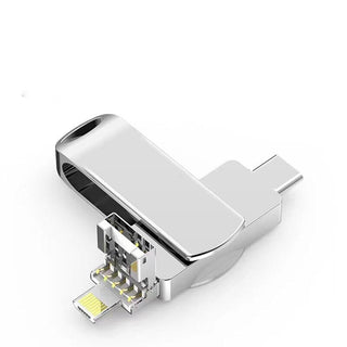 Meraldo™ FlexDrive – 4-in-1 USB-stick voor telefoon &amp; laptop