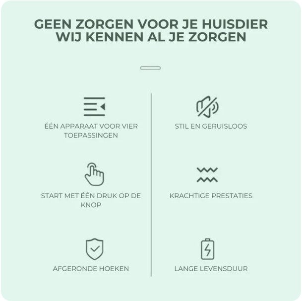 Meraldo™ PetTrim – 4-in-1 trimset voor huisdieren