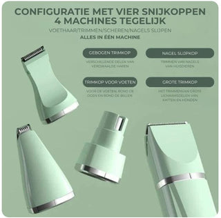 Meraldo™ PetTrim – 4-in-1 trimset voor huisdieren