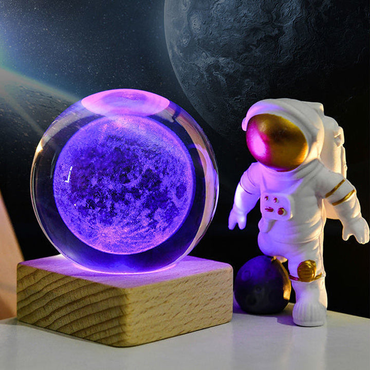Meraldo™ GlobeLight – 3D kristallen bol nachtlamp