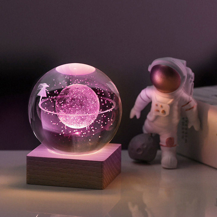 Meraldo™ GlobeLight – 3D kristallen bol nachtlamp