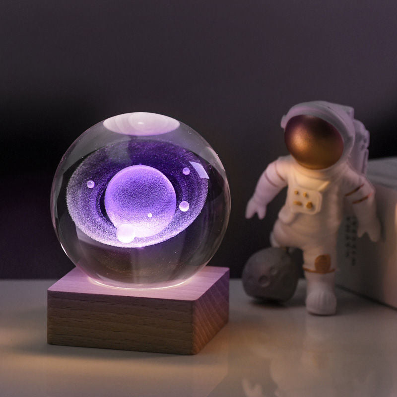 Meraldo™ GlobeLight – 3D kristallen bol nachtlamp