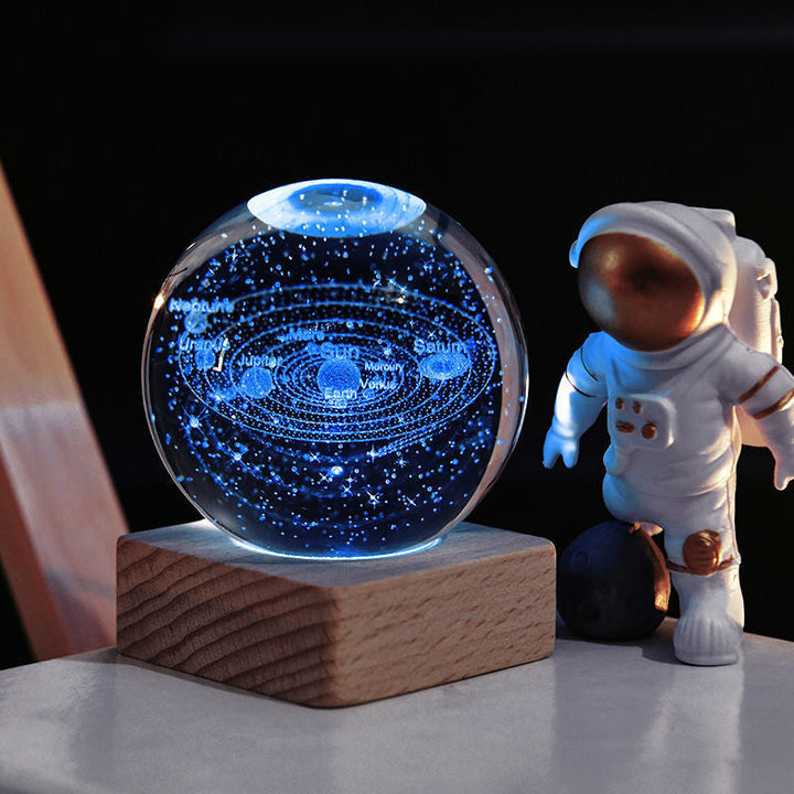 Meraldo™ GlobeLight – 3D kristallen bol nachtlamp