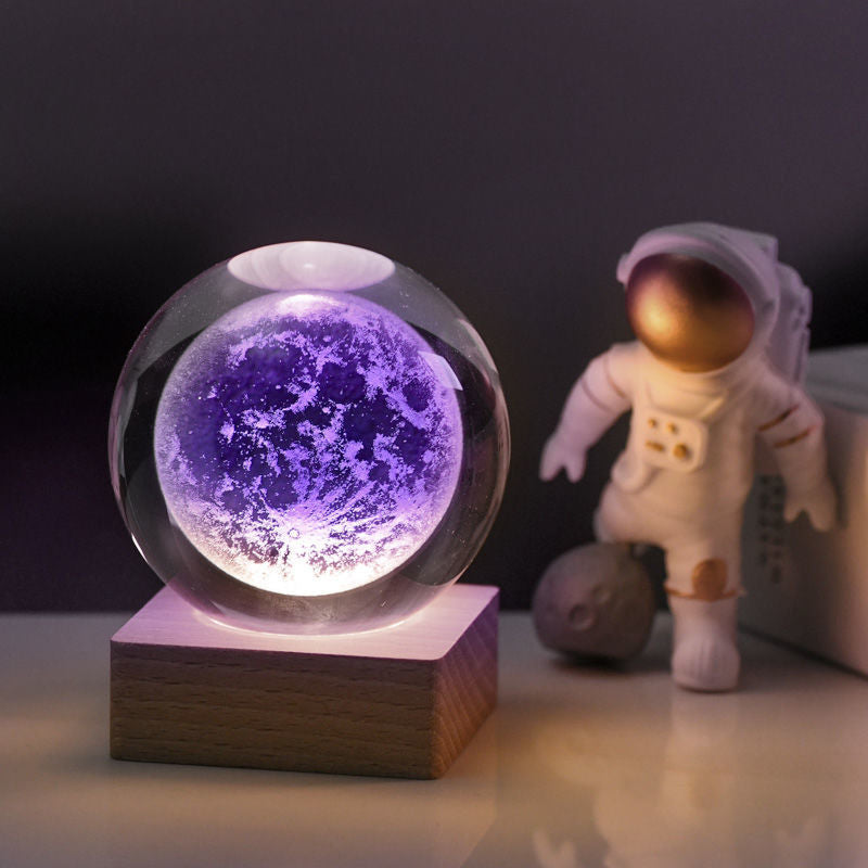 Meraldo™ GlobeLight – 3D kristallen bol nachtlamp