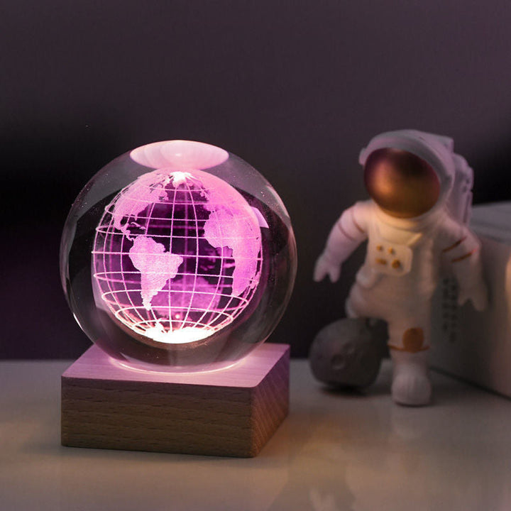 Meraldo™ GlobeLight – 3D kristallen bol nachtlamp